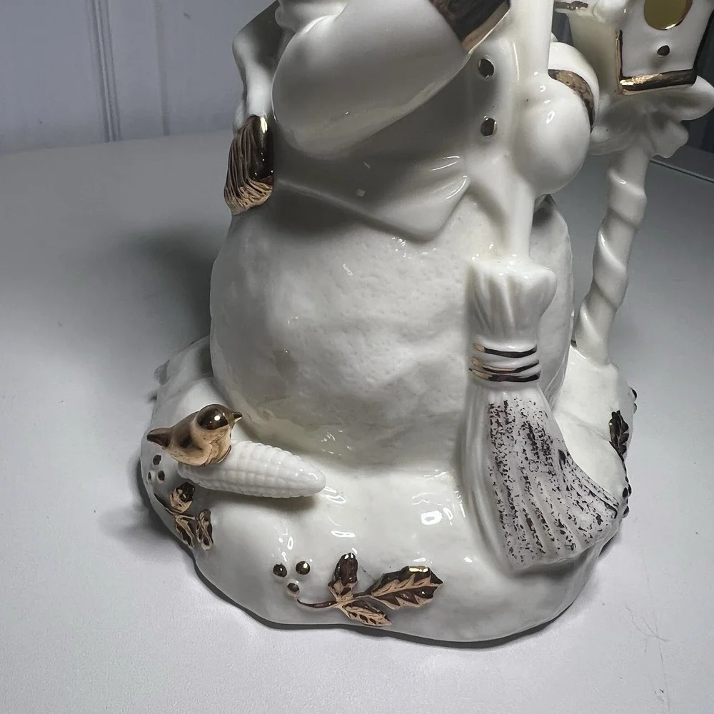 1997 Geo Z Lefton Snowman‎ Music Box/Figurine - Plays: Let it Snow 7